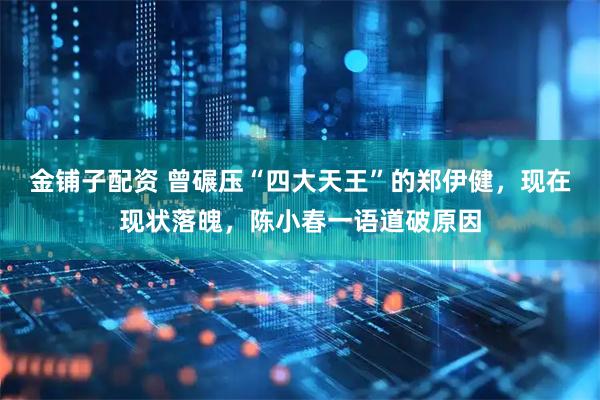 金铺子配资 曾碾压“四大天王”的郑伊健，现在现状落魄，陈小春一语道破原因